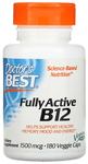 Doctor's Best Fully Active B12 1500mcg Veggie Cap | Supports Healthy Memory, Mood & Energy