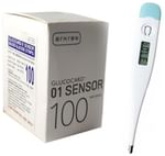 Arkray Combo Pack of Glucocard 01 Sensor Test Strips 100 and Thermometer