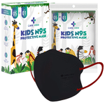 Care View Kids N95 Face Mask with 5 Layered Filtration DRDO SITRA BIS ISI Certified Mask Black