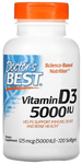 Doctor's Best Vitamin D3 5000IU Softgels | For Immunity, Heart & Bone Health