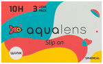Aqualens 10H Monthly Disposable Contact Lens with UV Protection Optical Power -2 Transparent Spherical