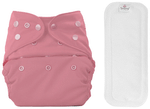 Bumberry Adjustable Reusable Cloth Diaper Cover With 1 Wet Free Insert Mauve