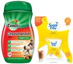 Combo Pack of Zandu Chyavanprash Avaleha Jaggery 900gm & Sugar Free Gold Low Calorie Sweetener 500 Pellet Super Saver Pack