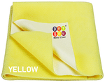 Bey Bee Waterproof Baby Bed Protector Dry Sheet for Toddlers (100cm X 70cm) Medium Yellow