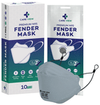 Care View Anti Pollution Premium N95 Fender Mask Ear Loop Style Grey