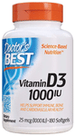 Doctor's Best Vitamin D3 1000IU Softgel | For Immune, Bone & Heart Health