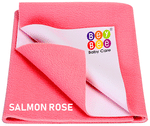 Bey Bee Waterproof Mattress Protector Sheet for Babies and Adults (140cm X 100cm) Large Salmon Rose