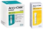 Accu-Chek Combo Pack of Instant 50 Test Strip & 2 Pack Softclix Lancet (25 Each)