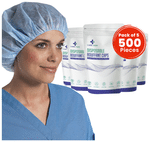 Care View Disposable Bouffant Cap (100 Each) Blue