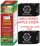 BeSure Apple Cider Vinegar Unfiltered Syrup with 2 Charcoal Soap Free