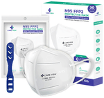 Care View CV1221 N95 FFP2 Certified Earloop with 6 Layers Filtration Protective Mask Universal White