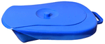 Fidelis Healthcare Adult Bed Pan with Lid Cover Blue