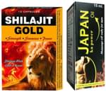 Cackle's Combo Pack of Shilajit Gold 10 Capsule & Japan Ka Power Oil 15ml