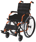 EASYCARE EC 980LA 35 Portable Aluminium Wheelchair with Foldable Backrest for Children Black