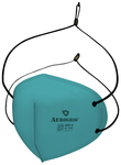 Aerogrid FFP2 BIS Certified 5 Layer N95 Mask Green with Adjustable Black Head Loop