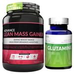 Advance Nutratech Combo Pack of Lean Mass Gainer Chocolate 1kg & Glutamine Powder Unflavored 100gm