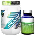 Advance Nutratech Combo Pack of Advance Arginine 200gm & Glutamine 100gm (Unflavored)