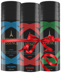 French Essence Triumph, Intense, Recharge Combo Pack of Deodorant Body Spray (200ml Each)