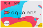 Aqualens 10H Monthly Disposable Contact Lens with UV Protection Optical Power -1 Transparent Spherical