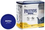 Combo Pack of Friends Premium 10 Adult Dry Pants, Large & Nivea Creme 100ml