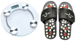 Dominion Care Combo Pack of Accu Paduka Accupressure Massage Slipper and Weight Machine