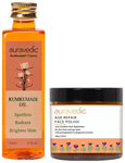 Auravedic Combo Pack of Kumkumadi Oil 100ml & Age Repair Face Polish 100gm