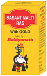 Baidyanath Basant Malti Ras with Gold Tablet | For Respiratory Health & General Debility