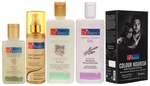 Dr Batra's Combo Pack of Anti-Dandruff Hair Serum 125ml, Dandruff Cleansing Shampoo 100ml, Hair Fall Control Oil 200ml, Conditioner 200ml and Colour Nourish Hair Colour Cream 120gm Brown
