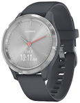 Garmin Vivomove 3S Hybrid Smartwatch Granite Blue with Silver