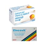 Combo Pack of Cipcal 500 Tablet & Zincovit Tablet (15 Each)