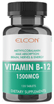 Elcon Vitamin B12 (Methylcobalamin) 1500mcg for Brain, Nerves & Energy | Tablet