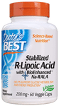 Doctor's Best Stabilized R-Lipoic Acid 200mg Veggie Cap