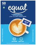 Equal Original Low Calorie Sweetener Sachet (50 Each)