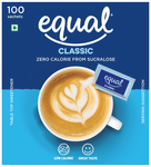 Equal Classic Zero Calorie from Sucralose Sachet (100 Each)