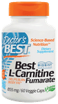 Doctor's Best L-Carnitine Fumarate 855mg Veggie Capsule | Helps Burn Body Fat