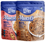 Fit & Flex Combo Pack of Muesli Fruity Crunch & Choco Almond Cookie Delight (210gm Each)