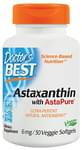 Doctor's Best Astaxanthin with AstaPure 6mg Veggie Softgels | Potent Natural Antioxidant