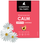 Cambridge Tea Party Green Tea Paper Tea Bag Sticks (10 Each) Calm