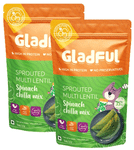 Gladful Sprouted Chilla Mix (200gm Each) Multi Lentil Spinach