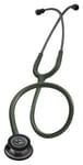 3M Littmann Classic III Stethoscope, Smoke-Finish, Dark Olive Green Tube, 27 inch, 5812