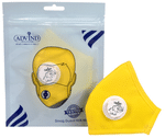 Advind Healthcare Smog Guard N95 Kids Mask with One Valve XS 3-5 Years Yellow