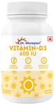 Dr. Morepen Vitamin-D3 600 IU | Softgel Capsule for Bones, Heart & Immunity