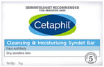Cetaphil Cleansing & Moisturising Syndet Bar | For Dry & Sensitive Skin