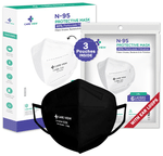 Care View Universal Black CV1221 N95 FFP2 Certified Earloop with 6 Layers Filtration Protective Mask