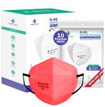 Care View Universal Red CV1221 N95 FFP2 Certified Earloop with 6 Layers Filtration Protective Mask