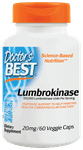 Doctor's Best Lumbrokinase 20mg Veggie Capsule | For Healthy Cardiovascular Function