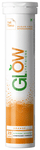 Glow Glutathione Effervescent Tablet for Skin | Sugar-Free | Flavour Orange