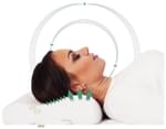 Grin Health Memory Foam Cervical Orthopaedic Pillow with Organic Bamboo Fabric Cover 60 x 40 x 12-10cm White Bamboo Regular
