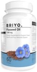 Briyo Flaxseed Oil 1000mg, Softgels | ALA Omega-3, Omega-6, and Omega-9