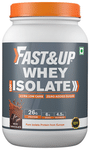 Fast&Up 100% Whey Protein Isolate with BCAA & Glutamine | For Endurance & Muscle Recovery | Flavour Rich Chocolate